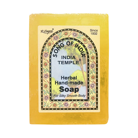 Song of India India Temple Soap 100g herbal bar for daily cleansing, aromatherapy, and mindful bathing.
