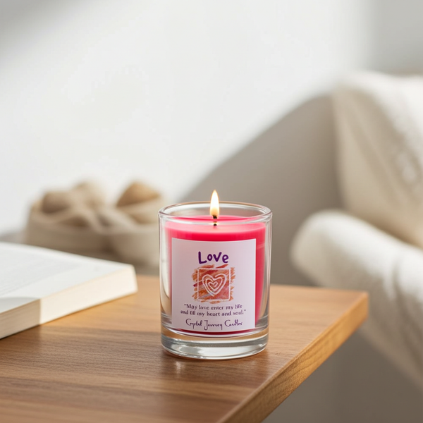 Soy Herbal Filled Votive Candle Love candle for romance, affection, and heartfelt spiritual use.