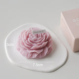 Soy wax peony display candle flower-form candle for decorative arrangements, warm ambiance, and home styling.