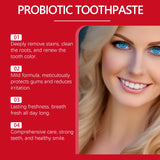 SP-8 Probiotic Whitening Toothpaste tube for bright teeth support, enamel-friendly brushing, and daily oral care.