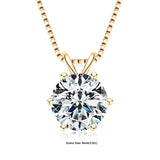 Sparkle moissanite solitaire pendant necklace in 925 sterling silver for evening wear, celebration gifts, and daily elegance.