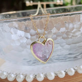Sparkling heart crystal necklace for women with a heart pendant design for evening outfits, celebrations, and romantic present ideas.