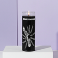 Spell Breaker black 7 day candle in glass jar for spiritual cleansing, protection, and breaking negative energy rituals.