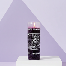 Spell Breaker Purple 1 Color 7 Day candle glass jar candle for spiritual protection, hex breaking, and cleansing rituals.