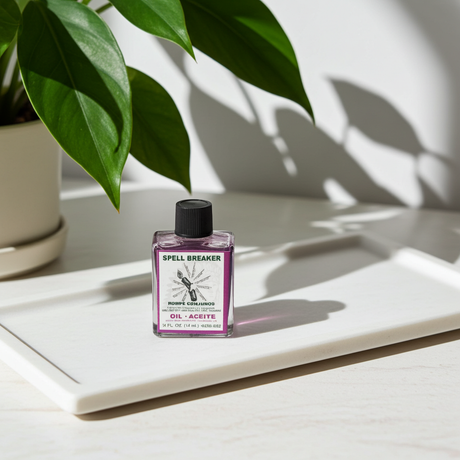 Spell Breaker Wish Oil ritual oil bottle for anointing, spiritual protection, and manifestation practice.