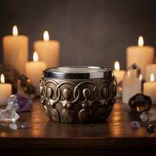 Spiral Goddess Smudge Bowl hand-painted resin bowl for smudging, incense burning, and altar cleansing use.