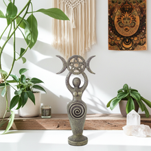 Spiral Goddess statue figurine for altar decor, spiritual practice, and sacred space display.