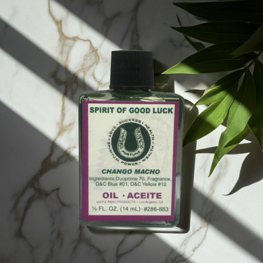 Spirit Of Good Luck Wish Oil ritual oil bottle for anointing, manifestation, and good fortune practice.