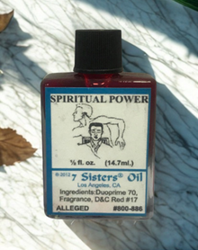 Spiritual Power Wish Oil bottle for intention setting, manifestation, and spiritual ritual use.