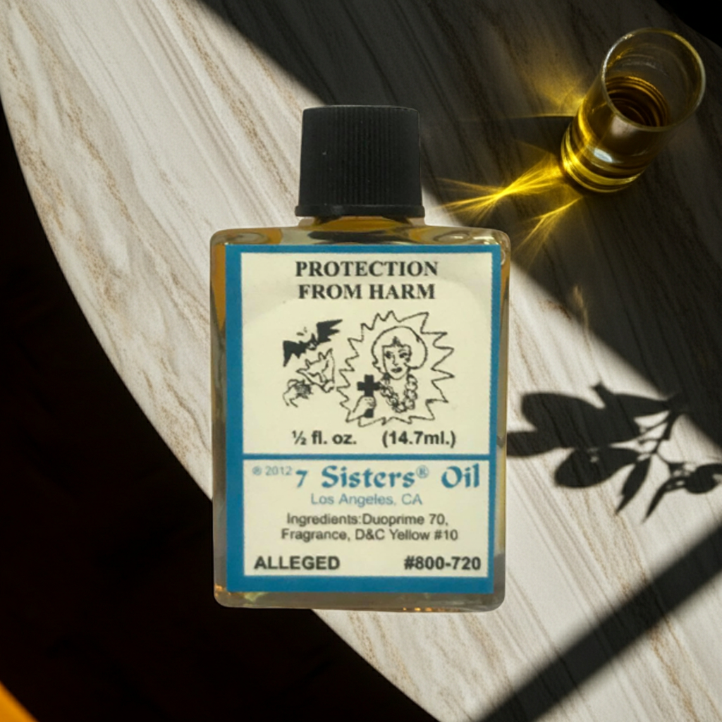 Protection From Harm Wish Oil bottle for spiritual shielding, cleansing rituals, and harm prevention work.