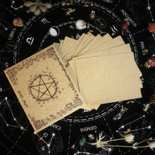 12pcs Parchment Divination Writing Papers writing paper set for spiritual notes, ceremonial use, and magical practice.