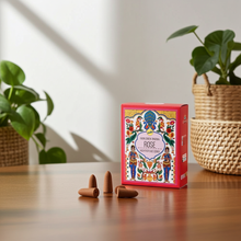Sree Vani Golden India Rose Backflow Incense Cones
