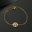 Stainless Steel Fortune Tree Charm Bracelet bracelet for everyday wear, symbolic gifting, and lucky charm styling.