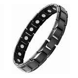 Stainless steel germanium energy magnetic bracelet for daily wrist wear, personal wellness routines, and accessory use.