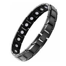 Stainless steel germanium energy magnetic bracelet for daily wrist wear, personal wellness routines, and accessory use.