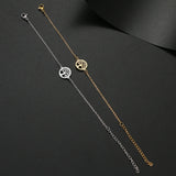 Stainless Steel Fortune Tree Charm Bracelet charm bracelet for symbolic wear, layering with jewelry, and gift giving.