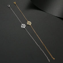 Stainless Steel Fortune Tree Charm Bracelet charm bracelet for symbolic wear, layering with jewelry, and gift giving.