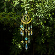 Star & Moon suncatcher wind chime hanging decor for catching sunlight, adding sparkle, and creating a calming outdoor accent.