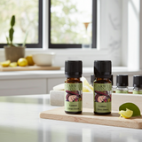 Starwest Botanicals Lemon essential oil bottle for aromatherapy, diffusing, and natural home fragrance use.