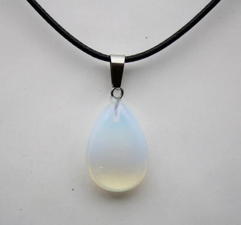 Statement natural stone drop pendant jewelry for standout outfit styling, special occasions, and gift giving.