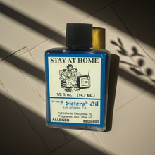 Stay At Home Wish Oil spiritual oil bottle for hoodoo work, home protection, and keeping loved ones close.