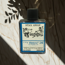 Stay Away Wish Oil esoteric oil bottle for candle dressing, ritual practice, and keeping disruptive people away.