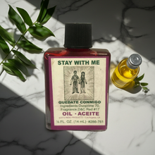 Stay With Me Wish Oil bottle for ritual anointing, emotional bonding, and intention-based spell work.