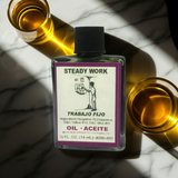 Steady Work Wish Oil bottle for employment rituals, job petition work, and steady career intention setting.