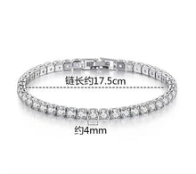 Sterling silver bracelet with real moissanite stones for sparkling wrist styling, evening outfits, and special event wear.