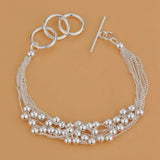 Sterling Silver Heart Chain Bracelet for women as a silver chain bracelet for casual wear, layering, and romantic gifting.