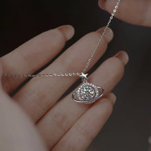 Sterling silver space planet charm necklace for everyday accessorizing, themed gifting, and celestial-inspired fashion.