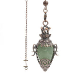 Stone Crystal Pendulum Pendant for dowsing, divination, and energy work.