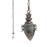 Stone Crystal Pendulum Pendant for dowsing, divination, and energy work.