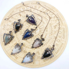 Stone Crystal Pendulum Pendant for dowsing, divination, and energy work.