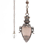 Stone Crystal Pendulum Pendant for dowsing, divination, and energy work.