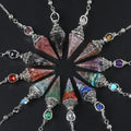 Stone Spirit Pendulum Pendant for dowsing, divination, and energy work.