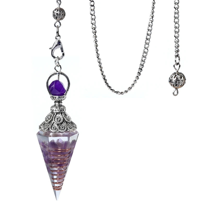 Stone Spirit Pendulum Pendant for dowsing, divination, and energy work.