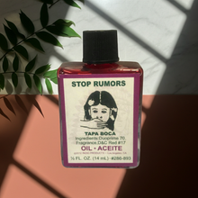 Stop Rumors Wish Oil dressing oil for candle work, prayer rituals, and stopping harmful talk.