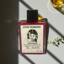 Stop Rumors Wish Oil spell oil bottle for banishing gossip, protection rituals, and focused intention use.