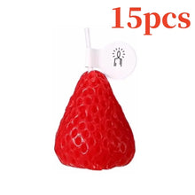 Strawberry aroma soy wax candles for home scenting, party favors, and decorative accent use.