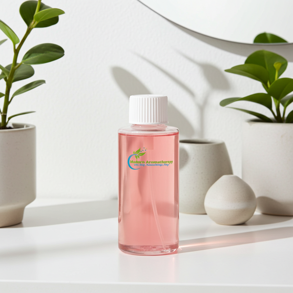 Strawberry Fragrance Oil bottle for oil burners, candle making, wax melts, and sweet fruity home fragrance.