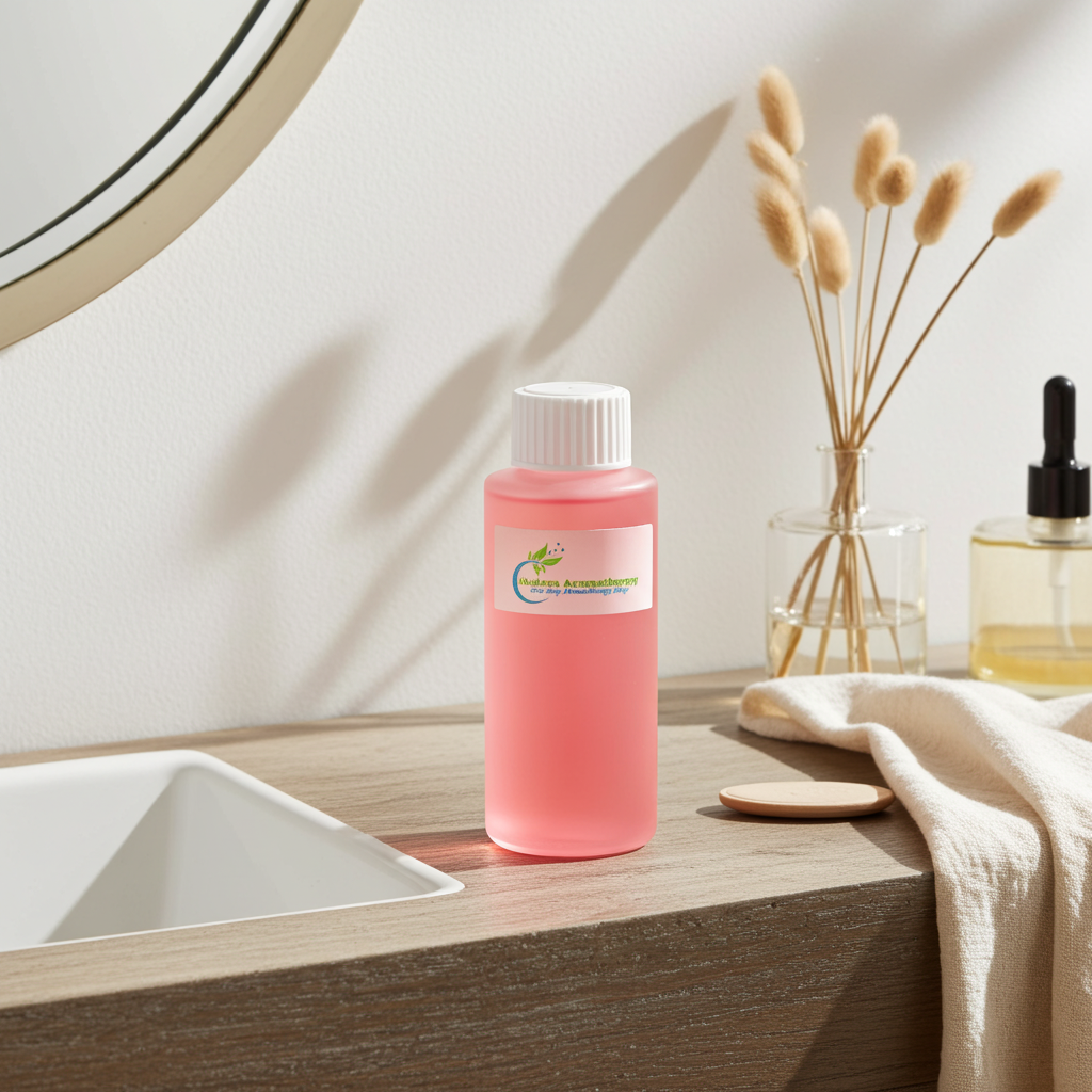 Strawberry Fragrance Oil bottle for candle making, soap crafting, and home fragrance use.