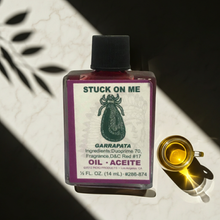 Stuck On Me Wish Oil ritual oil bottle for spiritual ceremonies, manifestation work, and focused intention practice.