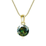 Stunning Real Moissanite necklace pendant for women for parties, celebrations, and standout elegant wear.