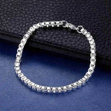 Stylish 925 Sterling Silver Heart Chain Bracelet for her as a silver bracelet for gift occasions, layering, and casual wear.