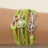 SUMENG women’s leather love bracelet for fashion styling, special occasion gifting, and everyday accessory use.