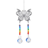 Crystal Sun Catcher Prism Rainbow Chaser hanging decor for window placement, sun-catching, and colorful room ambiance.