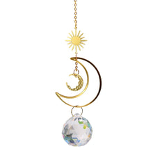 Sun-catching prism ornament with octagon rainbow beads for reflecting sunlight, creating indoor rainbow effects, and decorative hanging use.