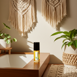 Sunset Heat Body Oil bottle for moisturizing dry skin, softening the body, and daily skincare use.