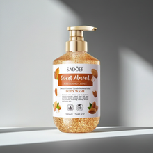 Sweet Almond Whitening Body Wash bottle for smooth skin cleansing, brightening care, and routine shower use.